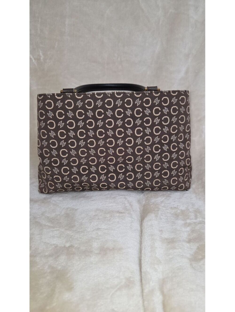 L4. Vintage Celine C Monogram Tote (Brown)